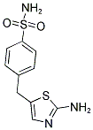 4-[(2-AMINO-1,3-THIAZOL-5-YL)METHYL]BENZENESULFONAMIDE Struktur