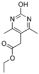 ETHYL (2-HYDROXY-4,6-DIMETHYLPYRIMIDIN-5-YL)ACETATE Struktur