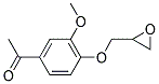 1-[3-METHOXY-4-(OXIRAN-2-YLMETHOXY)PHENYL]ETHANONE Struktur