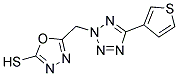 5-[(5-THIEN-3-YL-2H-TETRAZOL-2-YL)METHYL]-1,3,4-OXADIAZOLE-2-THIOL Struktur