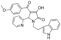 1-(2-(1H-INDOL-3-YL)ETHYL)-3-HYDROXY-4-(4-METHOXYBENZOYL)-5-(PYRIDIN-2-YL)-1H-PYRROL-2(5H)-ONE Struktur