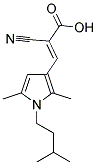 (2E)-2-CYANO-3-[2,5-DIMETHYL-1-(3-METHYLBUTYL)-1H-PYRROL-3-YL]ACRYLIC ACID Struktur