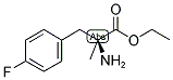 (S)-2-AMINO-3-(4-FLUORO-PHENYL)-2-METHYL-PROPIONIC ACID ETHYL ESTER Struktur