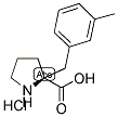 (S)-ALPHA-(3-METHYLBENZYL)-PROLINE-HCL Struktur