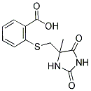 2-[[(4-METHYL-2,5-DIOXOIMIDAZOLIDIN-4-YL)METHYL]THIO]BENZOIC ACID Struktur