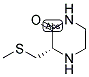 (S)-3-METHYLSULFANYLMETHYL-PIPERAZIN-2-ONE Struktur