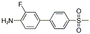 3-FLUORO-4'-(METHYLSULFONYL)[1,1'-BIPHENYL]-4-AMINE Struktur