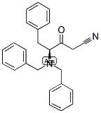 4S-4-DIBENZYLAMINO-3-OXO-5-PHENYL-PENTANONITRILE Struktur