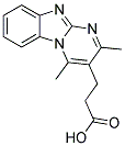 3-(2,4-DIMETHYLPYRIMIDO[1,2-A]BENZIMIDAZOL-3-YL)PROPANOIC ACID Struktur