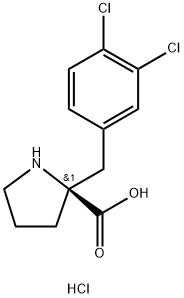 (S)-ALPHA-(3,4-DICHLOROBENZYL)-PROLINE-HCL Struktur