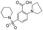 5-(PIPERIDIN-1-YLSULFONYL)-2-PYRROLIDIN-1-YLBENZOIC ACID Struktur