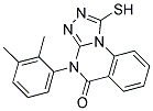 4-(2,3-DIMETHYLPHENYL)-1-MERCAPTO[1,2,4]TRIAZOLO[4,3-A]QUINAZOLIN-5(4H)-ONE Struktur