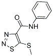 5-(METHYLTHIO)-N-PHENYL-1,2,3-THIADIAZOLE-4-CARBOXAMIDE Struktur