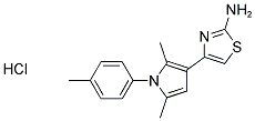 4-[2,5-DIMETHYL-1-(4-METHYLPHENYL)-1H-PYRROL-3-YL]-1,3-THIAZOL-2-AMINE HYDROCHLORIDE Struktur