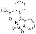 1-(1,1-DIOXIDO-1,2-BENZISOTHIAZOL-3-YL)PIPERIDINE-2-CARBOXYLIC ACID Struktur