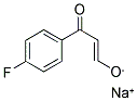 SODIUM (1E)-3-(4-FLUOROPHENYL)-3-OXOPROP-1-EN-1-OLATE Struktur