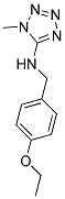 N-(4-ETHOXYBENZYL)-1-METHYL-1H-TETRAZOL-5-AMINE Struktur