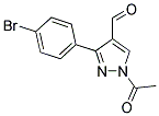 1-ACETYL-3-(4-BROMO-PHENYL)-1H-PYRAZOLE-4-CARBALDEHYDE Struktur