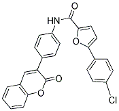 5-(4-CHLOROPHENYL)-N-[4-(2-OXO-2H-CHROMEN-3-YL)PHENYL]-2-FURAMIDE Struktur