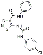 5-({[(4-CHLOROPHENYL)AMINO]CARBONYL}AMINO)-N-PHENYL-1,2,3-THIADIAZOLE-4-CARBOXAMIDE Struktur