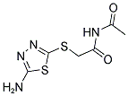 N-[2-(5-AMINO-[1,3,4]THIADIAZOL-2-YLSULFANYL)-ACETYL]-ACETAMIDE Struktur