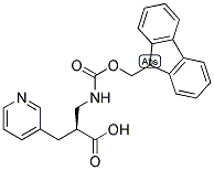 (S)-3-(9H-FLUOREN-9-YLMETHOXYCARBONYLAMINO)-2-PYRIDIN-3-YLMETHYL-PROPIONIC ACID Struktur