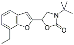 3-TERT-BUTYL-5(R/S)-(7-ETHYL-2-BENZOFURANYL)-2-OXAZOLIDINONE Struktur