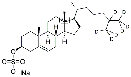 SODIUM CHOLESTEROL-25,26,26,26,27,27,27-D7 SULFATE Struktur