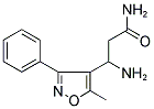 3-AMINO-3-(3-PHENYL-5-METHYL-ISOXAZOL-4-YL)-PROPIONIC ACID AMIDE Struktur