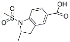 2-METHYL-1-(METHYLSULFONYL)INDOLINE-5-CARBOXYLIC ACID Struktur