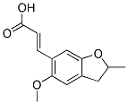 (2E)-3-(5-METHOXY-2-METHYL-2,3-DIHYDRO-1-BENZOFURAN-6-YL)ACRYLIC ACID Struktur