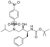 [(1S,2R)-1-BENZYL-2-HYDROXY-3-[ISOBUTYL-(4-NITRO-BENZENESULFONYL)-AMINO]-PROPYL]-CARBAMIC ACID, TERT-BUTYL ESTER Struktur