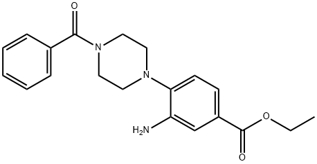 3-AMINO-4-(4-BENZOYL-PIPERAZIN-1-YL)-BENZOIC ACID ETHYL ESTER price.