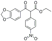 3-BENZO[1,3]DIOXOL-5-YL-2-(4-NITRO-PHENYL)-3-OXO-PROPIONIC ACID ETHYL ESTER Struktur