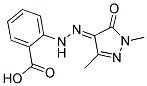 2-[(2E)-2-(1,3-DIMETHYL-5-OXO-1,5-DIHYDRO-4H-PYRAZOL-4-YLIDENE)HYDRAZINO]BENZOIC ACID Struktur