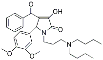 4-BENZOYL-1-(3-(DIBUTYLAMINO)PROPYL)-5-(3,4-DIMETHOXYPHENYL)-3-HYDROXY-1H-PYRROL-2(5H)-ONE Struktur