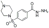 4-[(4-METHYLPIPERAZIN-1-YL)SULFONYL]BENZOHYDRAZIDE Struktur