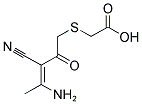 (4-AMINO-3-CYANO-2-OXO-PENT-3-ENYLSULFANYL)-ACETIC ACID Struktur