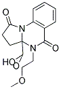 4-(2-METHOXYETHYL)-1,5-DIOXO-2,3,4,5-TETRAHYDROPYRROLO[1,2-A]QUINAZOLINE-3A(1H)-CARBOXYLIC ACID Struktur