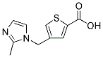 4-[(2-METHYL-1H-IMIDAZOL-1-YL)METHYL]THIOPHENE-2-CARBOXYLIC ACID Struktur