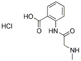 2-[[(METHYLAMINO)ACETYL]AMINO]BENZOIC ACID HYDROCHLORIDE Struktur