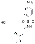 METHYL 3-[[(4-AMINOPHENYL)SULFONYL]AMINO]PROPANOATE HYDROCHLORIDE Struktur