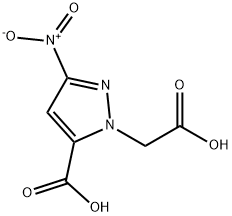 2-CARBOXYMETHYL-5-NITRO-2 H-PYRAZOLE-3-CARBOXYLIC ACID Struktur