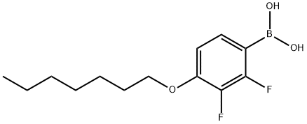 2,3-DIFLUORO-4-(HEPTYLOXY)PHENYLBORONIC ACID Struktur