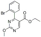 ETHYL-2-METHOXY-4-(2-BROMOPHENYL)-5-PYRIMIDINE CARBOXYLATE Struktur