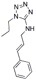 N-[(2E)-3-PHENYLPROP-2-ENYL]-1-PROPYL-1H-TETRAZOL-5-AMINE Struktur