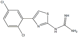 N-[4-(2,5-DICHLORO-PHENYL)-THIAZOL-2-YL]-GUANIDINE Struktur