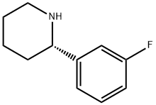 (S)-2-(3-FLUOROPHENYL)PIPERIDINE Struktur