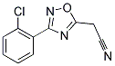 [3-(2-CHLOROPHENYL)-1,2,4-OXADIAZOL-5-YL]ACETONITRILE Struktur