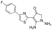 1,5-DIAMINO-4-[4-(4-FLUOROPHENYL)-1,3-THIAZOL-2-YL]-1,2-DIHYDRO-3H-PYRROL-3-ONE Struktur